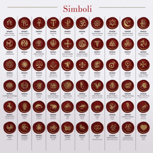Seal stamps symbols