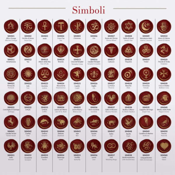 Seal stamps symbols