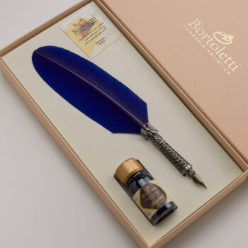 Penna piuma regalo Napoleone con set calligrafico