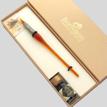 Set Calligrafia Vetro Artistico Murano Bortoletti SET32 prodotto artigianale Made in Italy