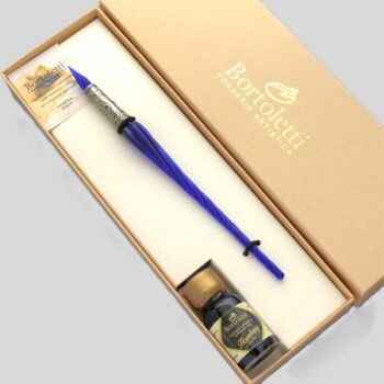 Set Calligrafia Vetro Artistico Murano Bortoletti SET32 prodotto artigianale Made in Italy
