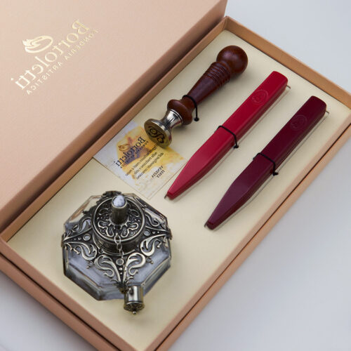 Sigillo ceralacca matrimonio kit completo con timbro e fornellino