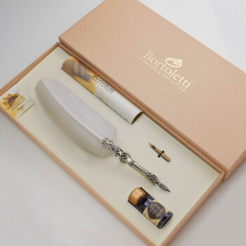 Penna d’oca artigianale veneziana con set calligrafico
