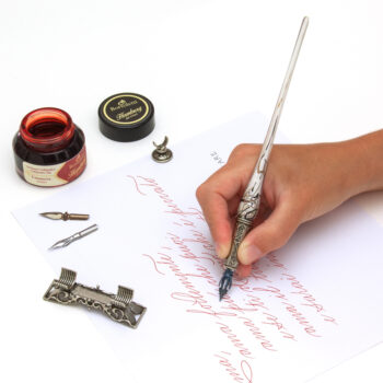 Kit calligrafia professionale con penna artigianale Made in Italy