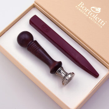 Wooden wax seal with interchangeable letters
