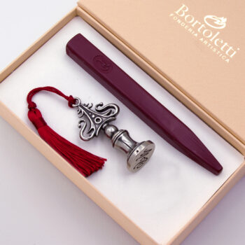 Sello de lacre de bronce con borla